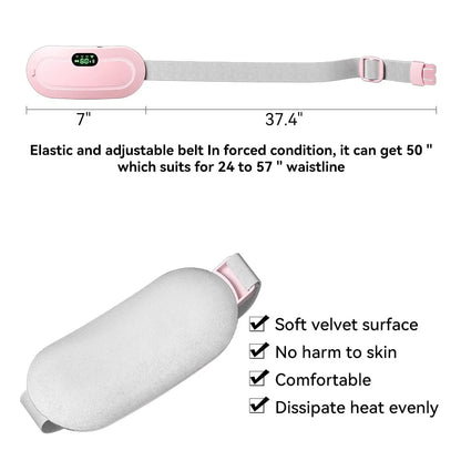 DISEN Portable Heating Pad for Period Cramps,1800Mah Cordless Period Heating Pad,3 Massage Modes Menstrual Heating Pad,Electric Rapid Fast Heating Period Cramp Heating Pad, Gifts for Women,7"1Pc
